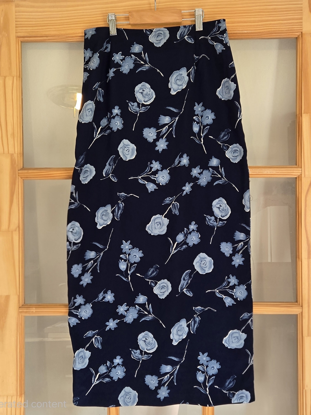 90s Vintage Ditsy Floral Long Skirt Retro Y2K Style Size 9/10 Med Summer